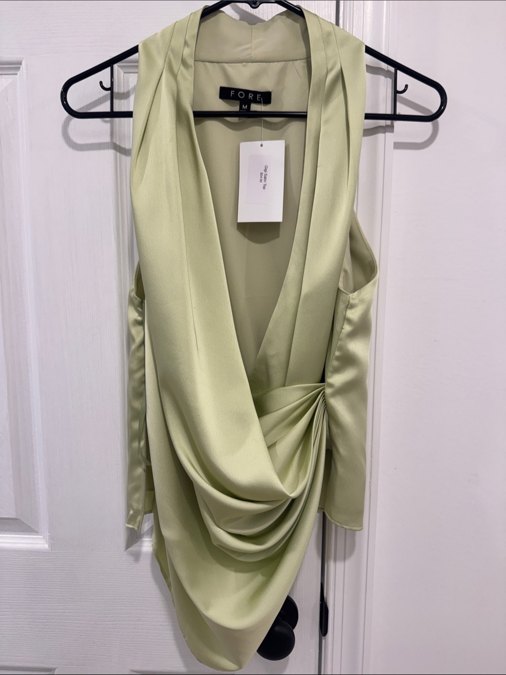 FORE SATIN TOP